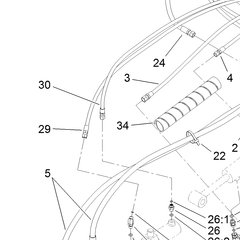 119-4593 - Reference Number 29 - Hydraulic Hose