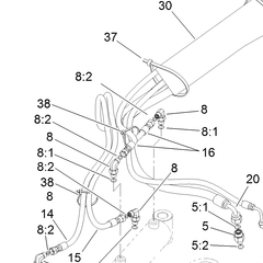 121-4345 - Reference Number 14 - Hydraulic Hose