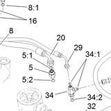 119-4601 - Reference Number 29 - Hydraulic Hose